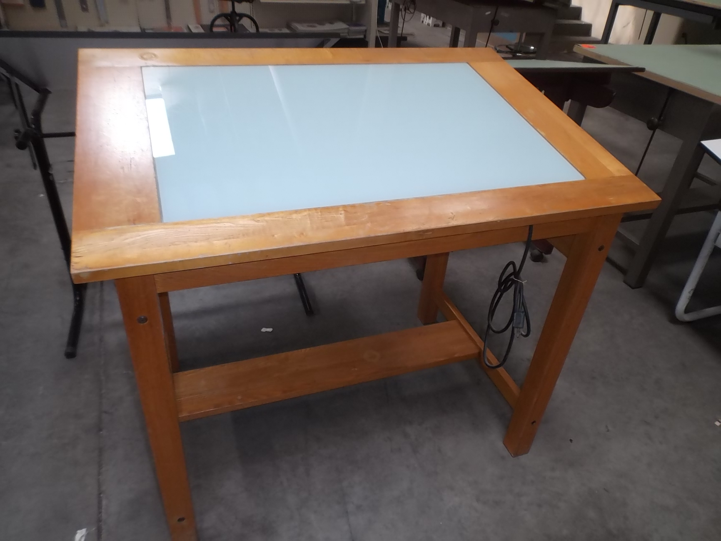 Drafting light table for tracing.  Canadian Hobby Metal Workers &  Machinists